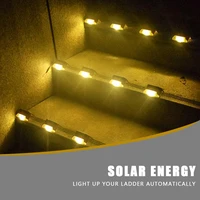 new 481216pcs solar deck light solar step lights outdoor waterproof led solar fence lamp for patio stairs garden pathway step