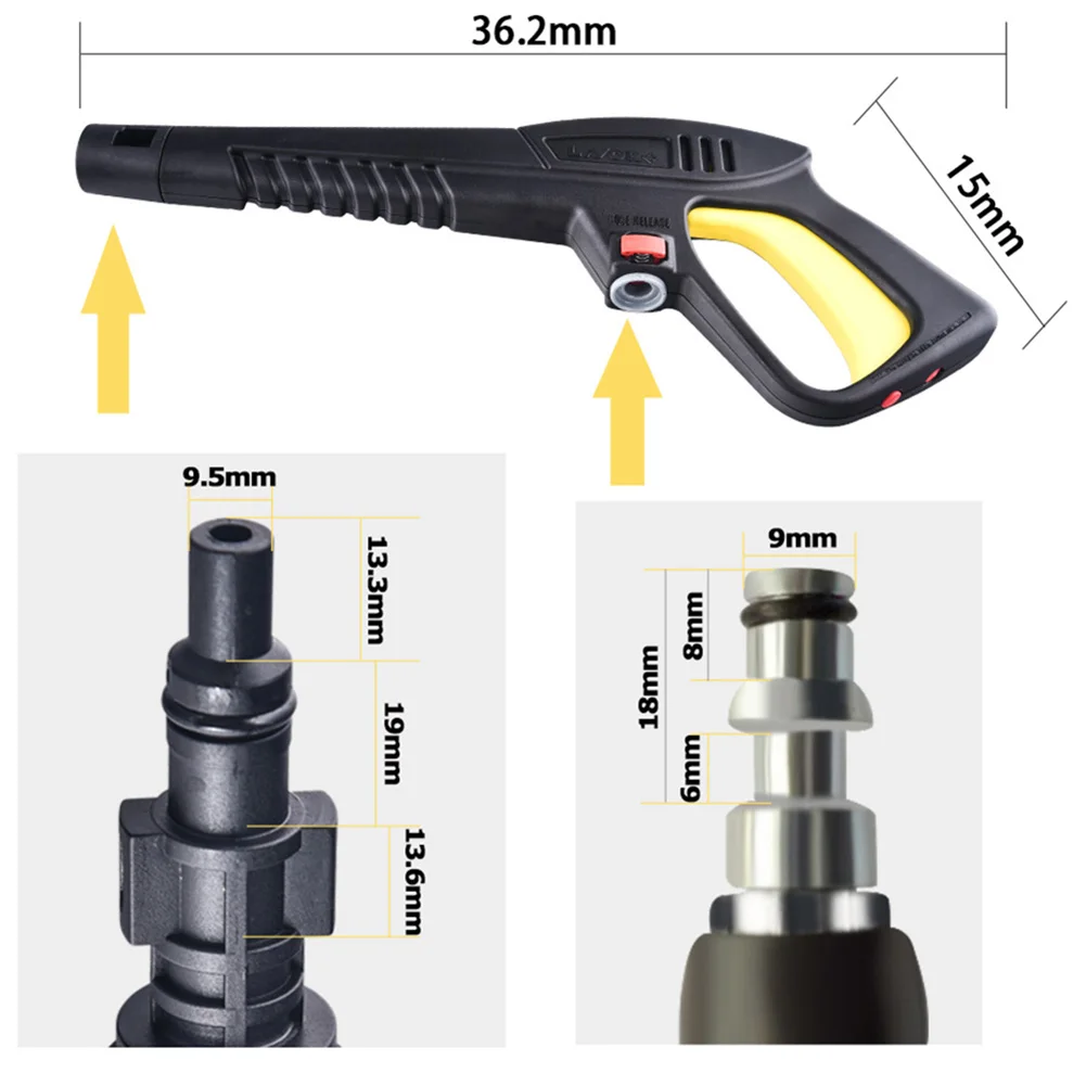 Мойка высокого давления триггер ручка турбо спрей сопла чистящее устройство для