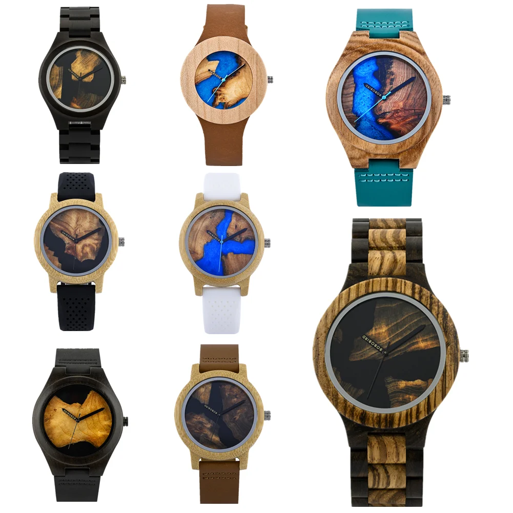

Men's Watch BOBO BIRD New Design Wooden Women Wristwatch Couple Timepiece Unique Dial Japanese Movement reloj hombre Great Gift