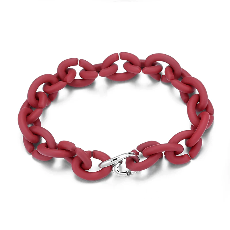 Новый европейский ювелирный браслет из резины X 10 цветов для женщин и мужчин