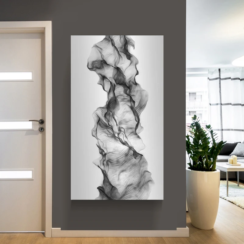 

Nordic Poster Abstract White Black Oil Paintng Canvas Painting China Wall Art for Living Room Bedroom Home Decoration No Frame