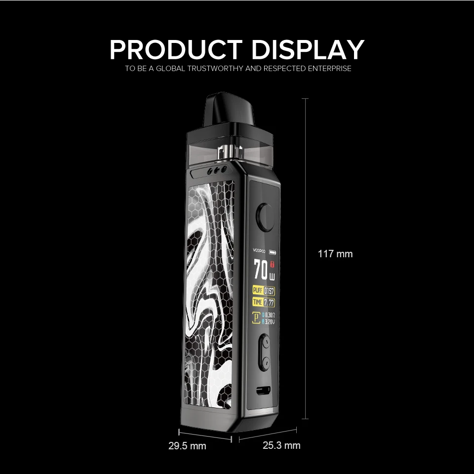 Оригинальный набор VOOPOO VINCI X Pod электронная сигарета Vape с картриджем 5 мл 70 Вт одним