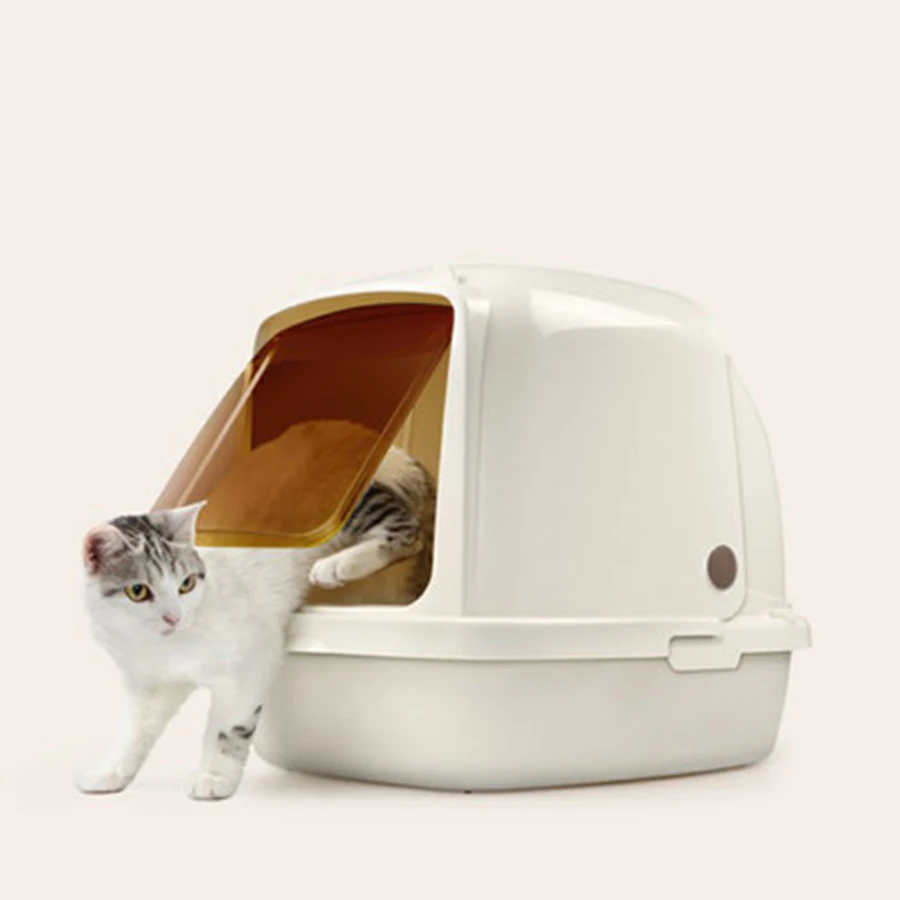 Угловая мебель для домашних животных большой контейнер наполнителя кошек милый