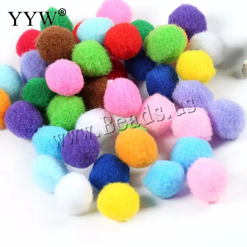 

DIY Plush Balls foam ball Round Pom Poms Plush Fabric Ball Beads Fit Necklace Earring Hair Clip Diy Jewelry Making Findings