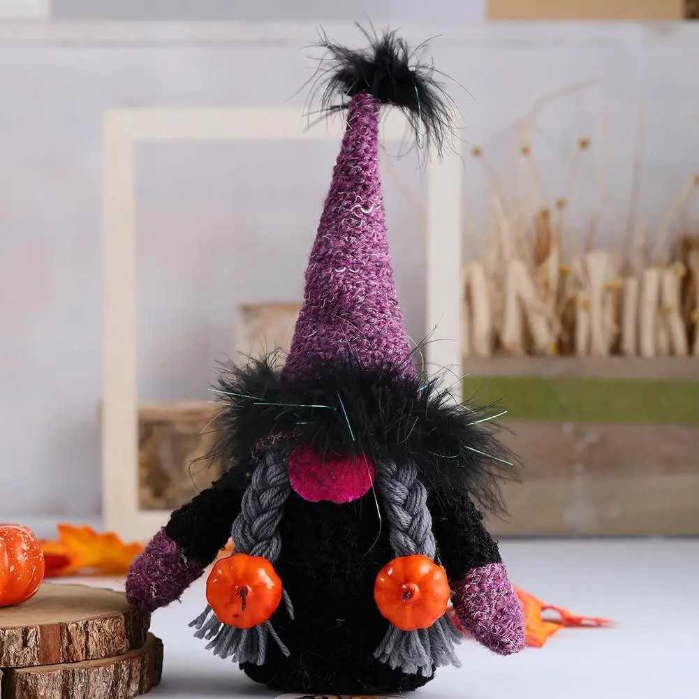 

Украшения ручной работы в виде шведского карликового эльфа на Хэллоуин, скандинавский подарок ведьмы, стол с тыквой T4U3