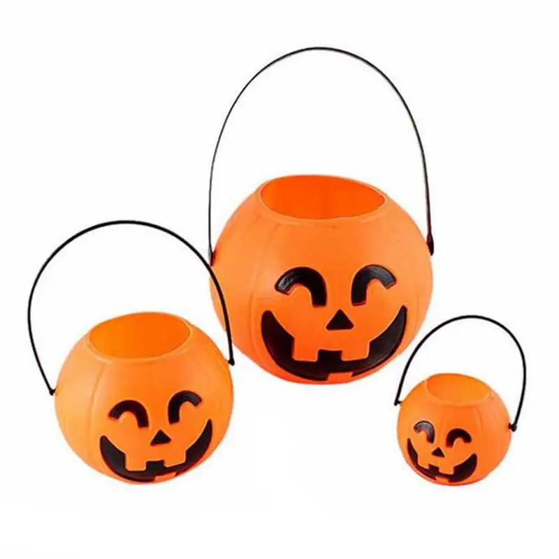 1 шт. держатель для конфет с оранжевой тыквой мини ведро на Хэллоуин| |