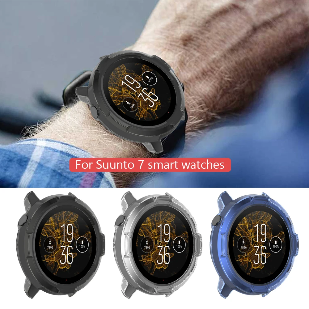 

Легкий Мягкий защитный чехол для часов SUUNTO 7, тонкий бампер из ТПУ, модные аксессуары для смарт-часов, защита от царапин