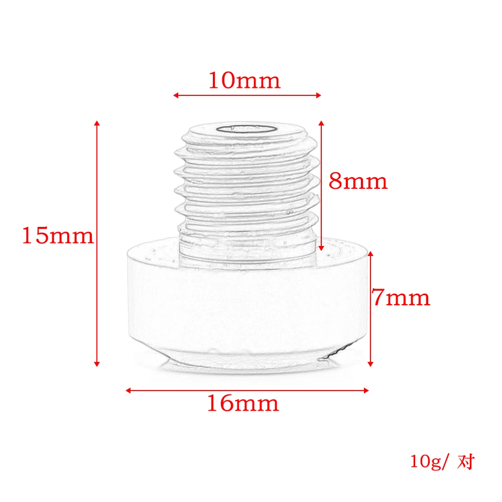 10MM Motorcycle Universal CNC Aluminum Mirrors Hole Screws Plug Cap For Yamaha MT09 Kawasaki Honda 390 Suzuki Modified | Автомобили и