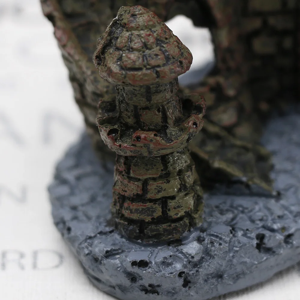 Полимерная демонтажная башня замок украшение для аквариума утопленное модное