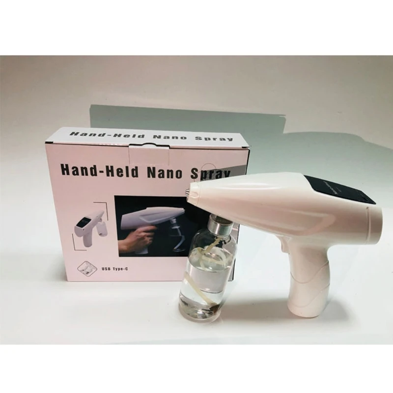 

200ml Blue Light Nano Atomization Disinfection Sprayer Handheld Wireless Charging Ultraviolet Cold Mist Sterilization Sprayers
