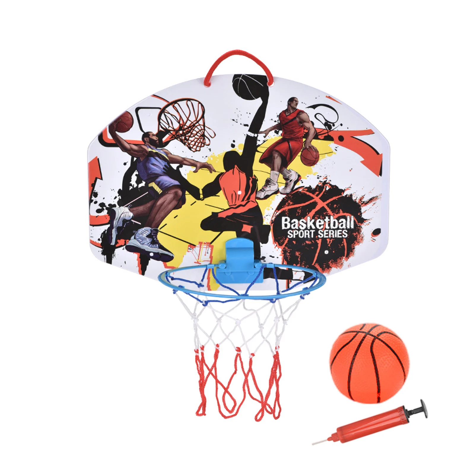 

Indoor Basketball Hoop Hanging Basketabll Toy Set For Children Home Sports Funny Game For Kids Children Fitness Excersise