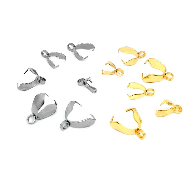 20 шт./лот зажимы из нержавеющей стали с позолотой 18 карат зажимы-Крючки Зажимы