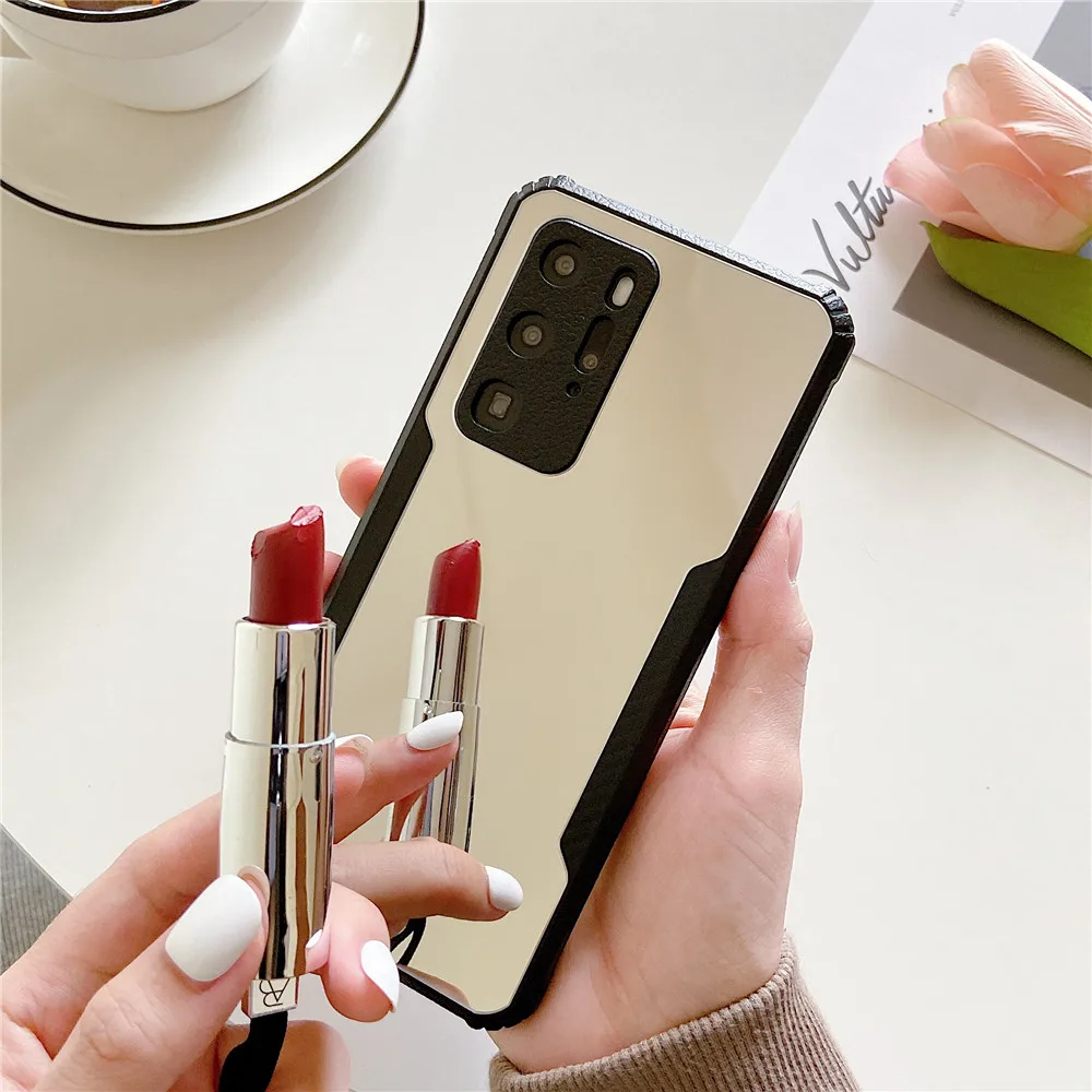 

Luxury Mirror Phone Case For Xiaomi Mi 9T CC9 Note 10 Redmi K20 Note 8 9 Pro Max 9s 10x Shockproof Hybrid Armor Cover Cases