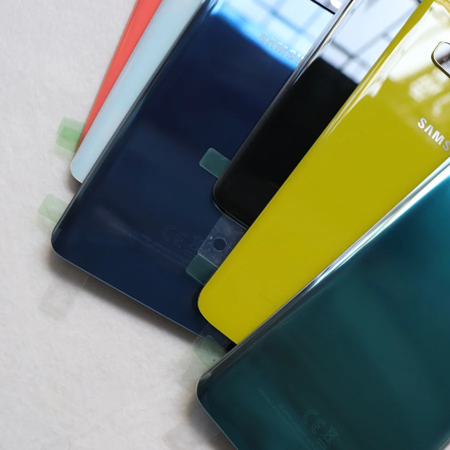 Стеклянная задняя крышка для батареи S10 для samsung Galaxy S10 Plus G973 G973F G975 S10e G970 Крышка корпуса задней двери наклейка