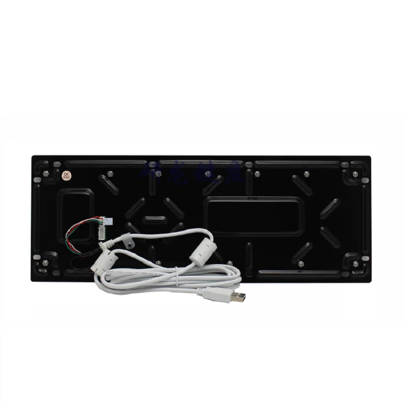 Клавиатура из нержавеющей стали с черным покрытием промышленная тонкая