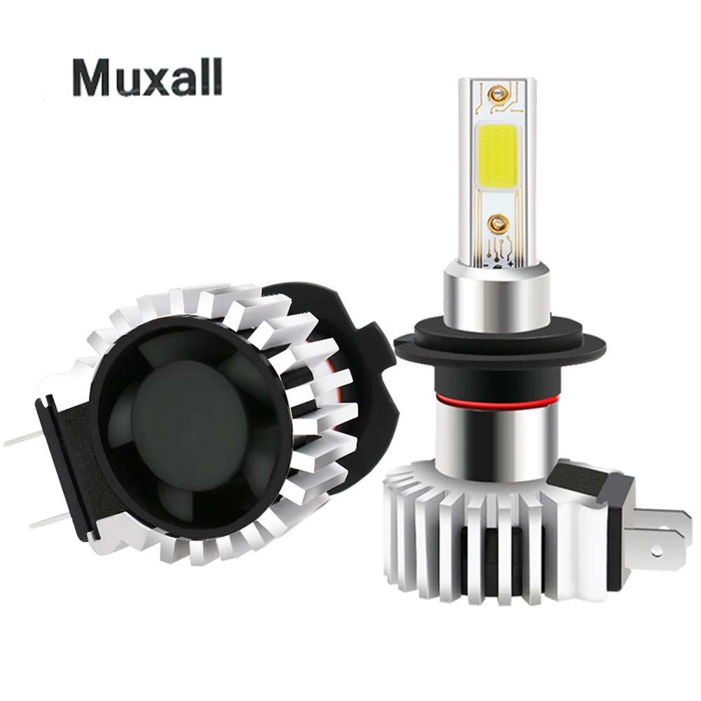Muxall 2 автомобисветодиодный ные Противотуманные фары H11 H8 H7 H1 H3 9005 9006 автомобильные