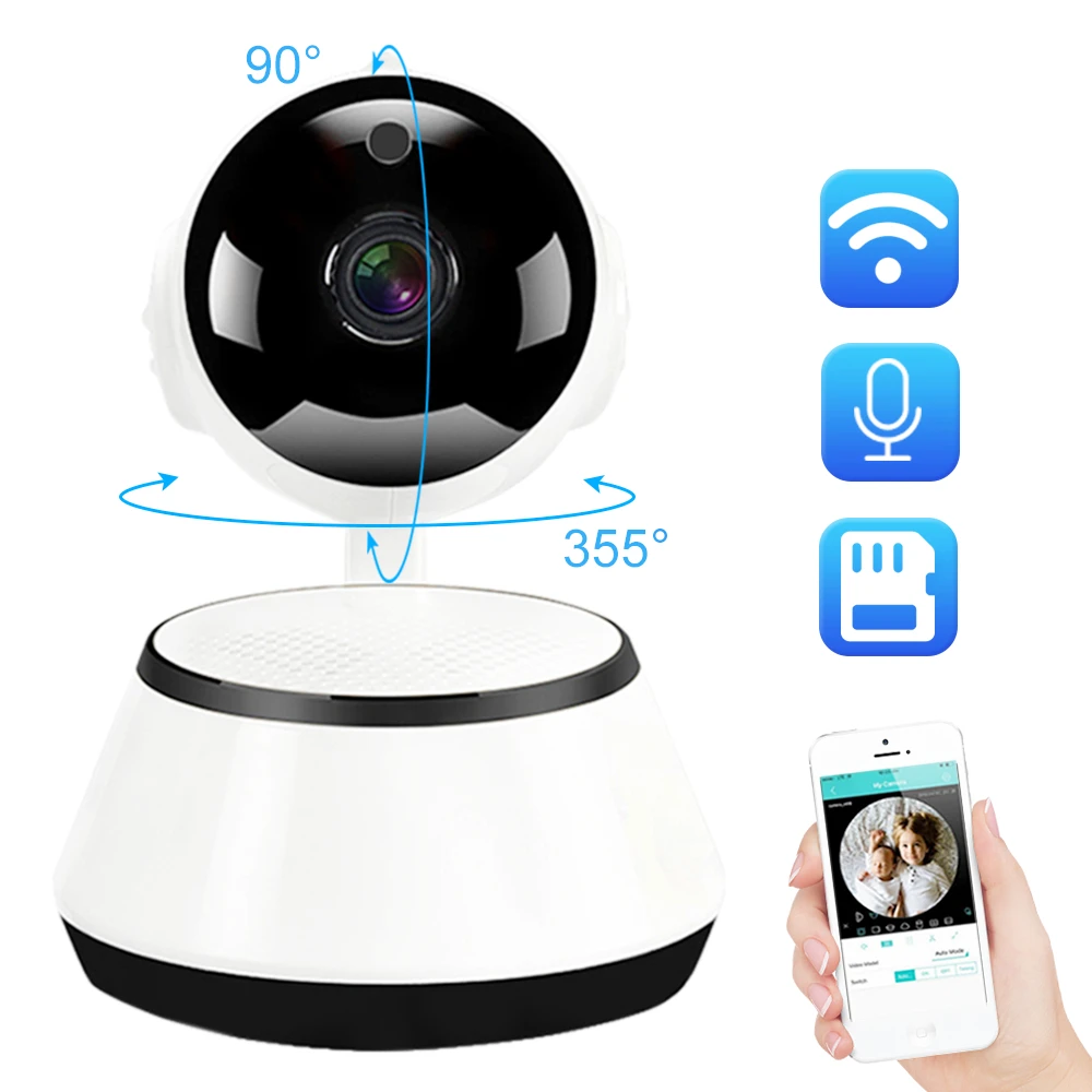

Беспроводная IP-камера видеонаблюдения HD 720P с поддержкой Wi-Fi