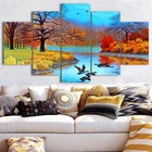 Настенная Картина на холсте, 5 панелей, красивый Ландшафтный постер, картины для гостиной, современные декоративные рамки для дома