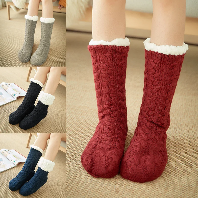

Warm Socks for Women Velvet Breathable Anti-Freezing Casual Home Sleeping Sock TC21