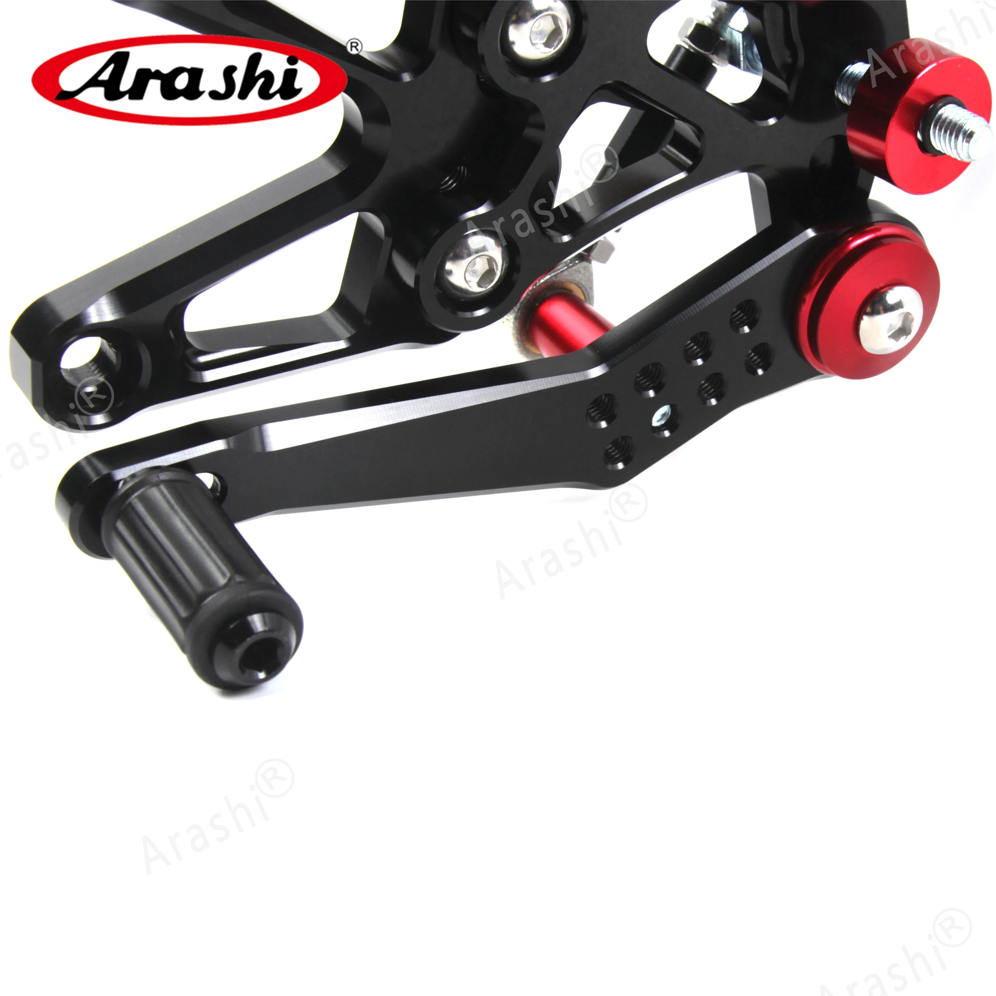 ARASHI CNC Регулируемые подножки для TRIUMPH DAYTONA 675 675R 2013- подножки Rider Rearset алюминий золото