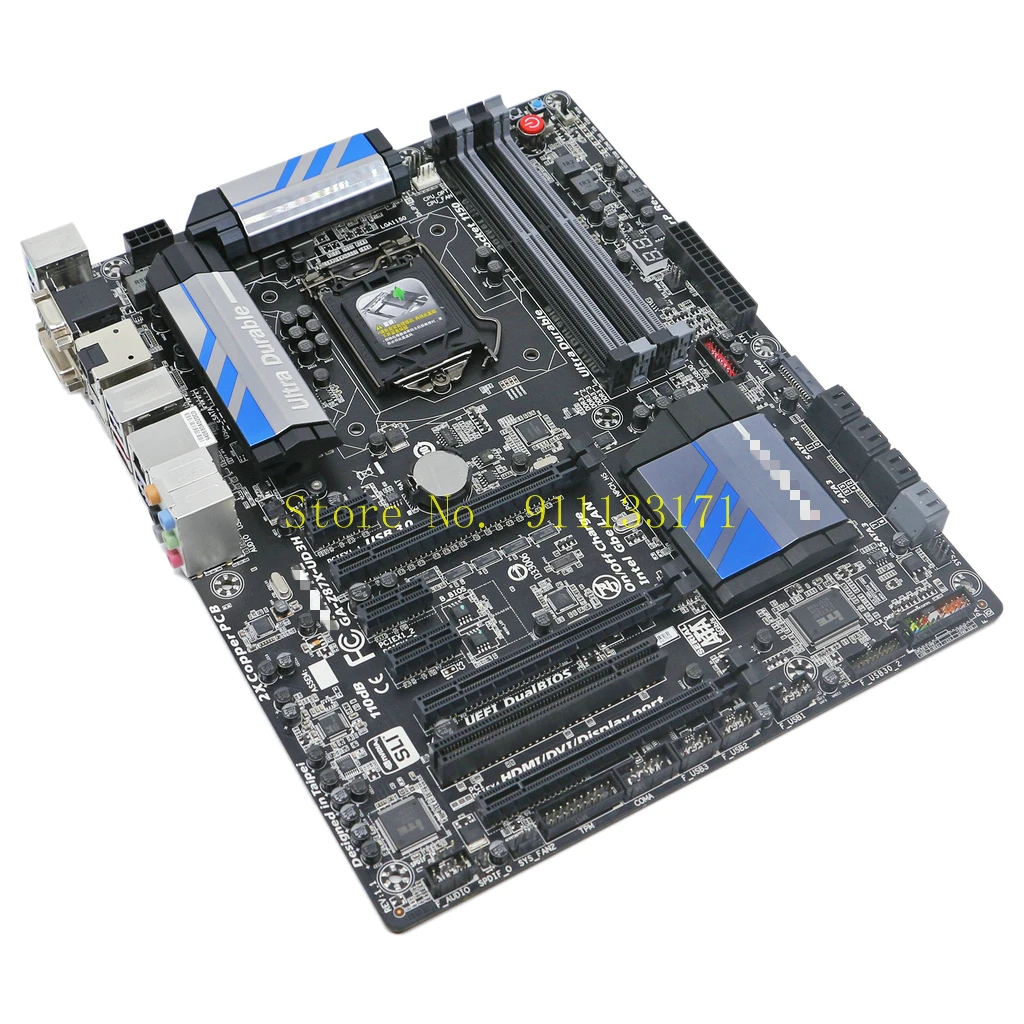 Для GIGABYTE Z87X UD3H рабочего Материнская плата Z87 чип гнездо LGA1150 DDR3 SATA3.0 USB3.0