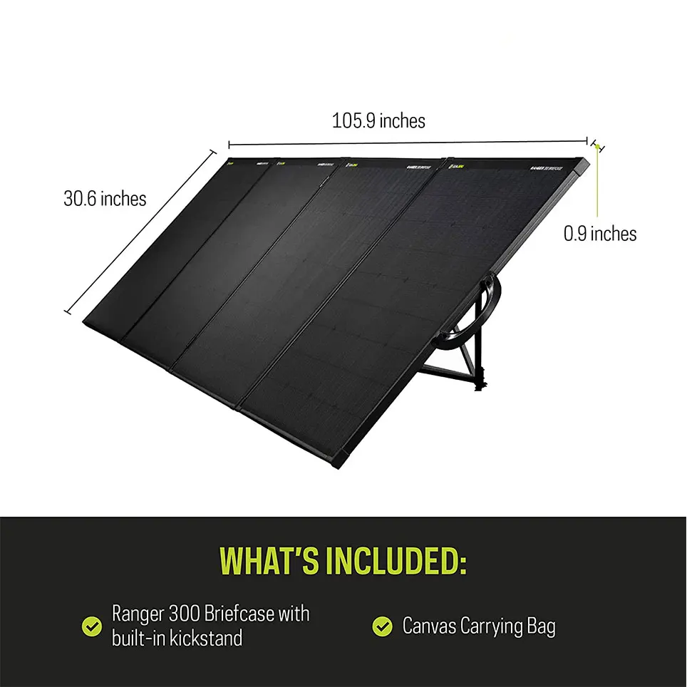 

300 briefcase solar panel, portable 75 Watt Solar panel, flexible solar panel, suitable for outdoor charging station