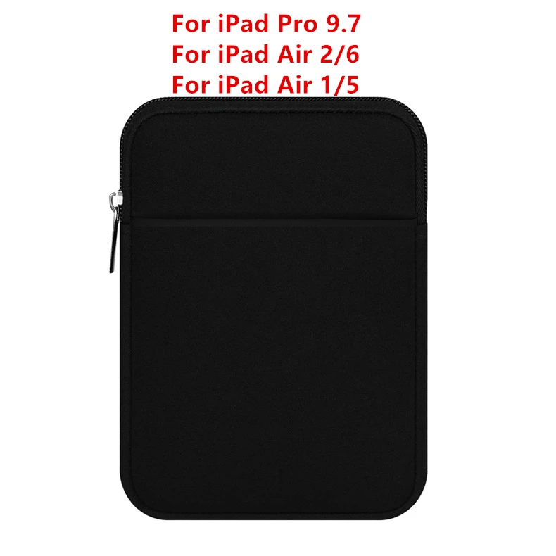 Black 9.7 Для iPad 9,7 чехол для планшета Чехол-карман для iPad Air 2/1 Pro 10,5 Pro 11 Mini 4 Обложка для iPad Air 10,5 10,2 Coque - Цвет: Black 9.7