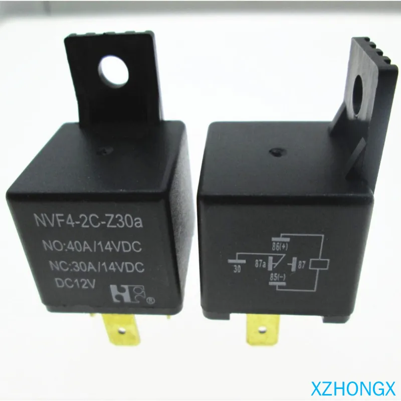 Реле 12V NVF4-2C-Z30a-DC12V NVF4-2C-Z30a-12VDC NVF42CZ30a DC12V 12VDC 12VDC 40A 30A 4PIN