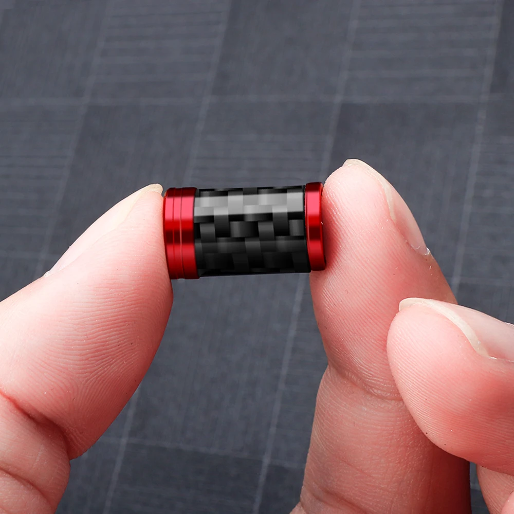 Carbon fiber 4pcs Auto Tire Valve Cap Car Airtight Wheel For KIA Soul Optima K K5 K6 K9 Q3 A4L A1 A2 ATS Accessories | Автомобили и