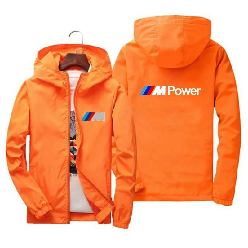 

BMW Men Zipper Jackets Windbreaker Casual Hooded Jackets Autumn Tracksuit Streetwear Thin Bomber Coat 6XL 7XL