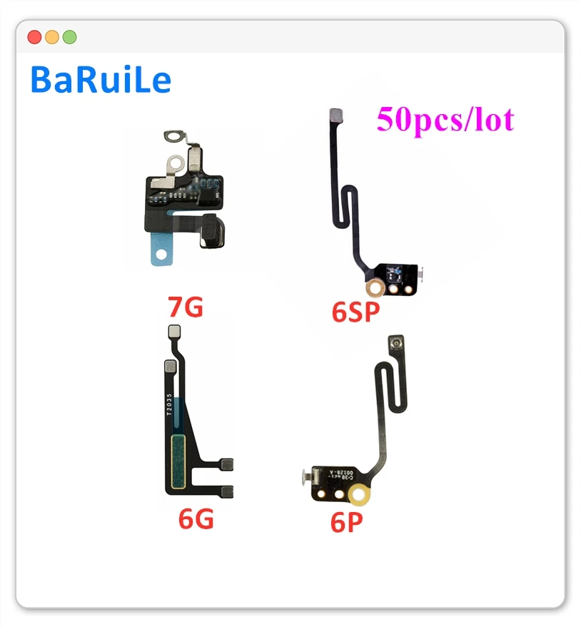 BaRuiLe, 50 шт., Wifi гибкий кабель для iphone 7, 6, 6S Plus, антенна, лента сетевого сигнала, запасные части для iphone 6 Plus, 7G