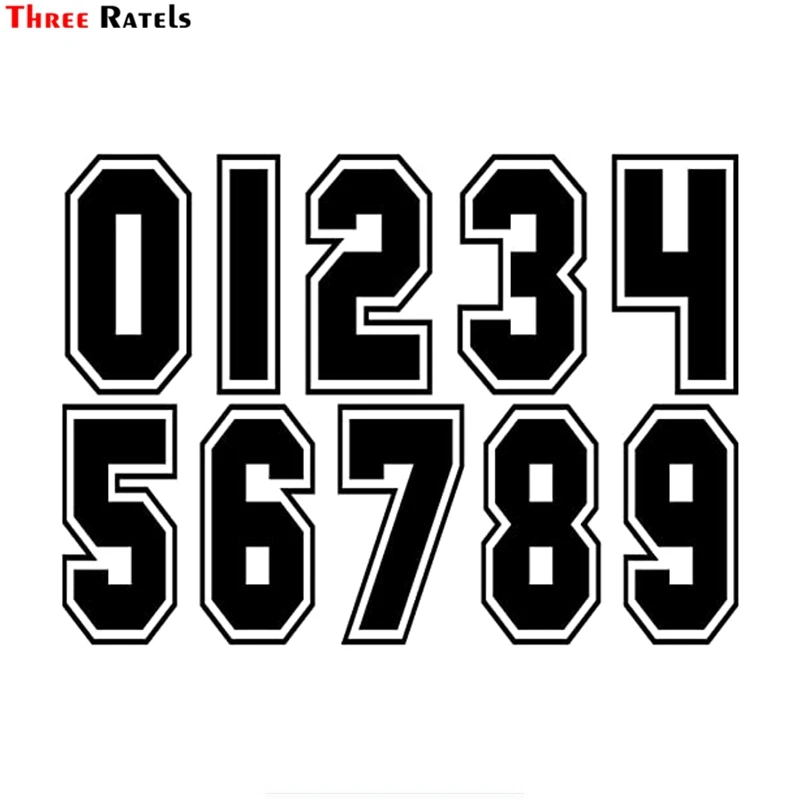 

Виниловая наклейка Three Ratels FD17 С Вырезанным номером для автомобилей, мотоциклов, грузовиков, Mercedes Benz