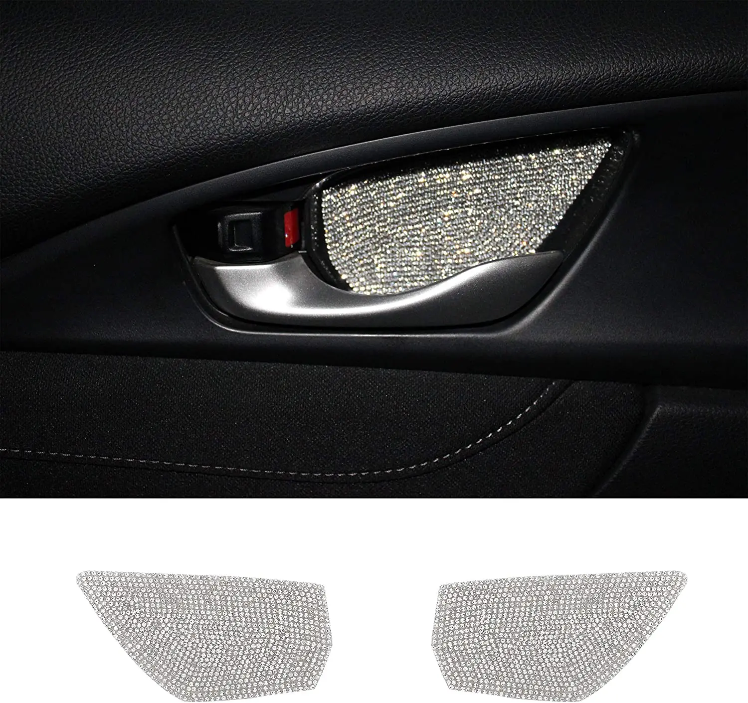 

TopDall внутренняя дверная ручка Bling Crystal аксессуар интерьерные наклейки для Honda Civic