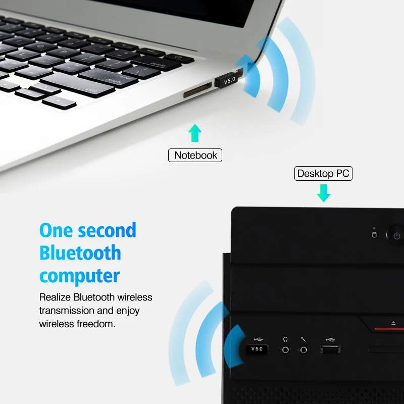 ANKNDO USB Bluetooth адаптер мини ключ 5 0 PC гарнитура для планшета музыкальный приемник
