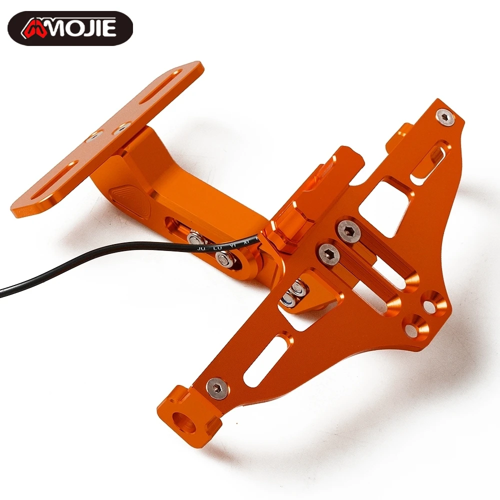 

For 950 990 SM 950 Adventure 390 790 890 ADVENTURE RC8 R 1290 Super Adventure S T R Motorcycle License Plate Bracket Holder
