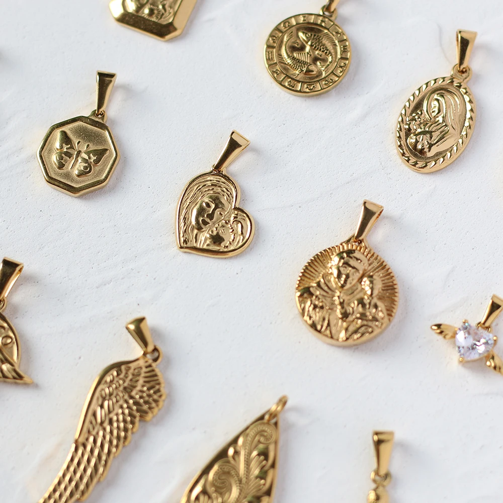 RHYSONG смешанный стиль нержавеющая сталь сердце бабочка цветок Змея круглая