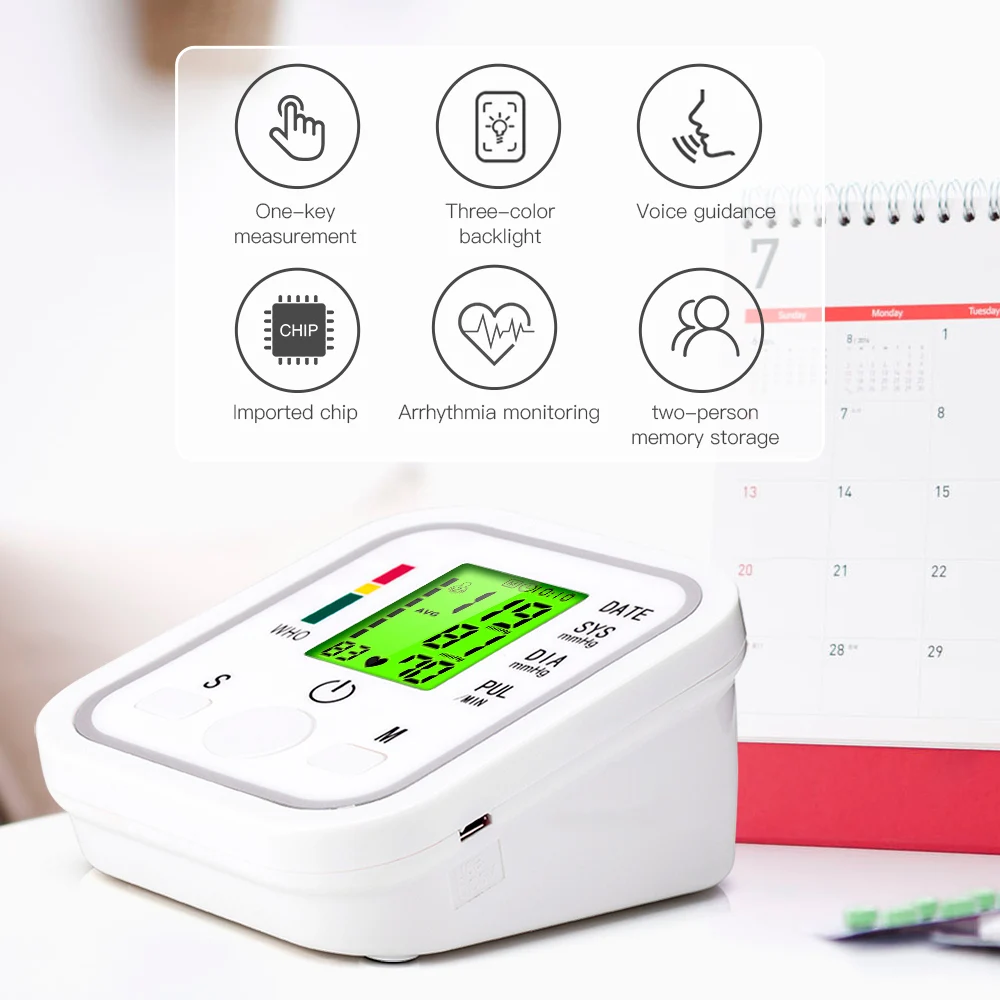 OLIECO Автоматический цифровой монитор артериального давления тонометр пульса