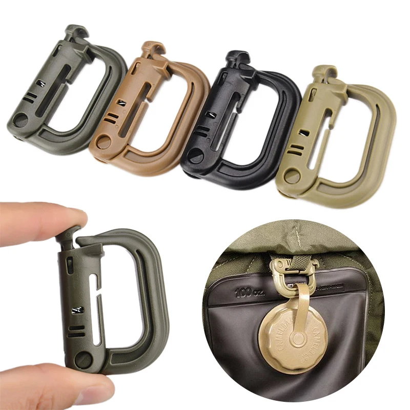 

Hiking Clip Carabiner Locking Safety Buckle D-Ring Hook Camping Hiking Climbing Accessories Molle Tactical Camping
