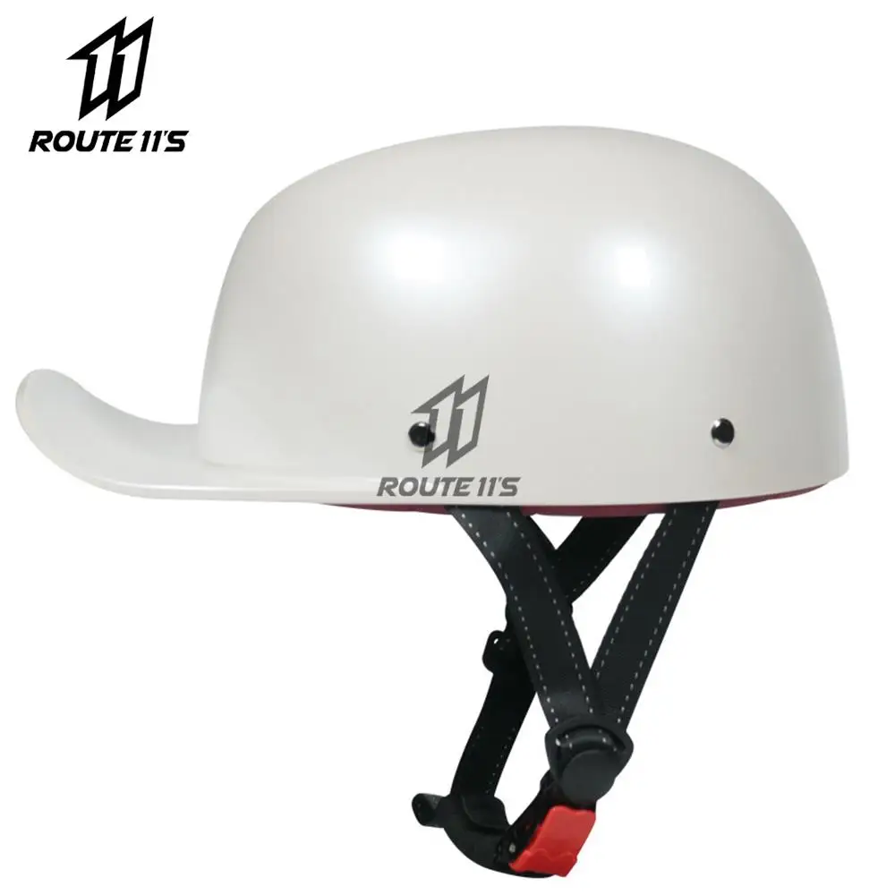 

Мотоциклетный шлем, винтажный полушлем с открытым лицом, в стиле ретро