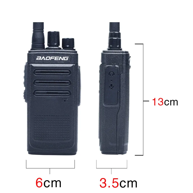 OPPXUN For Baofeng C6 Ham Transmitter UHF 400-470MHZ 8W Portable Walkie Talkie for Hotel Bank Store Super Market Two Way Radio