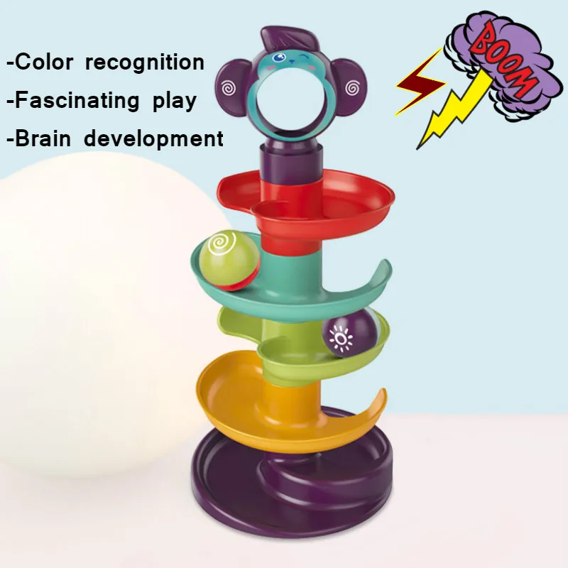 Детский конструктор с поворотным механизмом счастливый вращающийся шарик