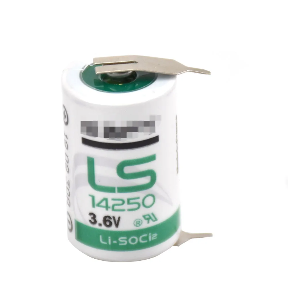 10pcs New for SAFT LS14250 3.6V PLC Li-ion Battery ER14250 1/2AA With Welding Feet
