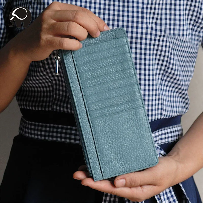 Мужской кошелек из натуральной кожи с отделением для карт деловой держатель