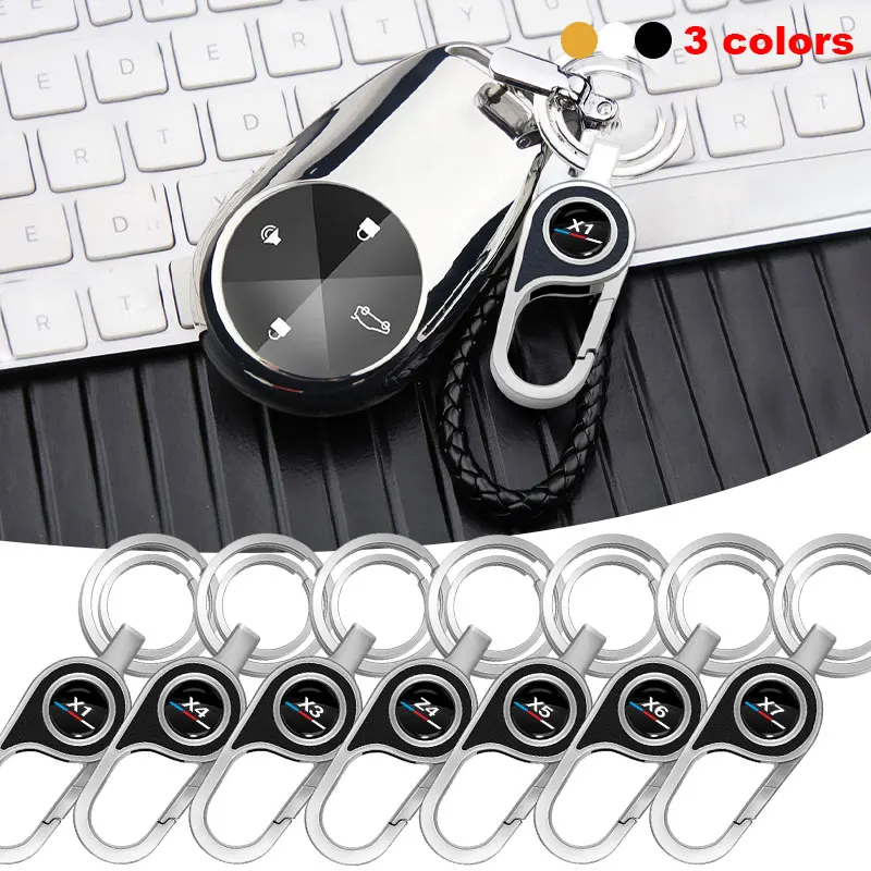 

1pcs New Car Styling Car Badge Metal Key Ring Keychain Key Hook For BMW X Series X1 X3 X5 X4 X6 X7 Z4 M4 M5 M6 G30 320i 520d E90
