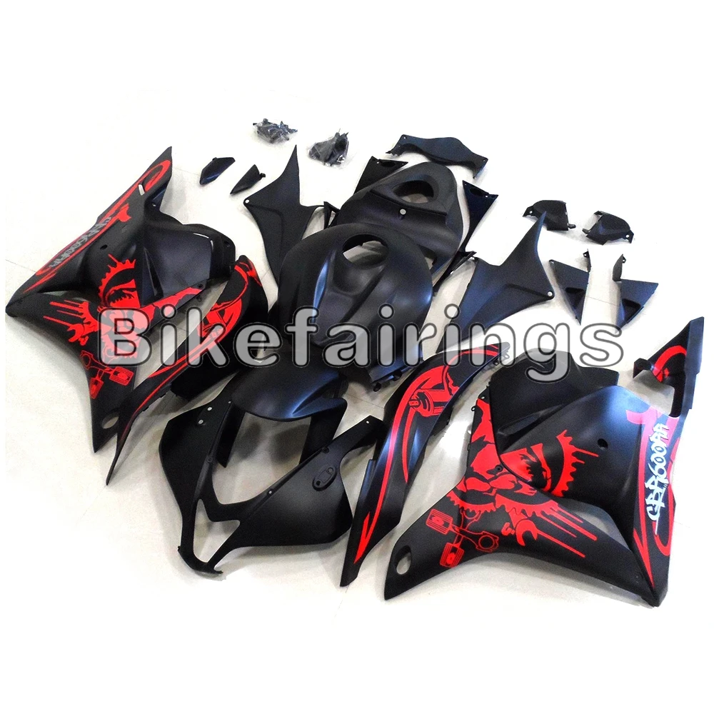 

Sportbike Fairings Matte Black and Red Duplexes Design For Honda CBR600RR F5 2009 2010 2011 2012 Bodywork kit Injection Panels