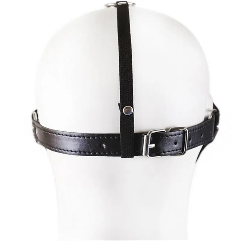 Секс игры для взрослых Кожаная маска глаз и бандаж кожаная Фетиш ролевых игр