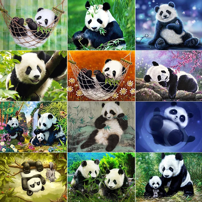 

5D DIY Diamond Embroidery Animal Picture Mosaic Rhinestone Home Decoration Christmas gift Diamond Painting Panda handmade crafts
