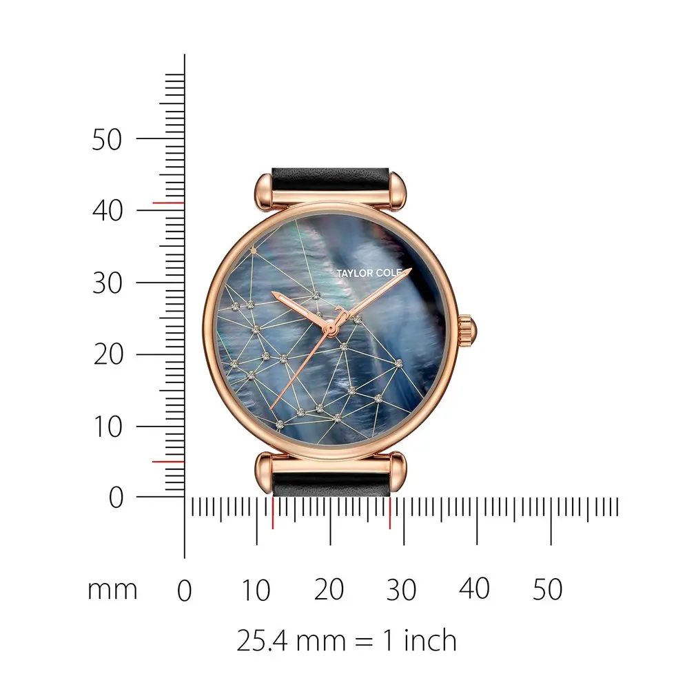 

Taylor Cole New Design Women Watch Saat Silver Crystal Case Watches Blue Leather Strap Emontre Femme Vintage Quartz Watch /TC141