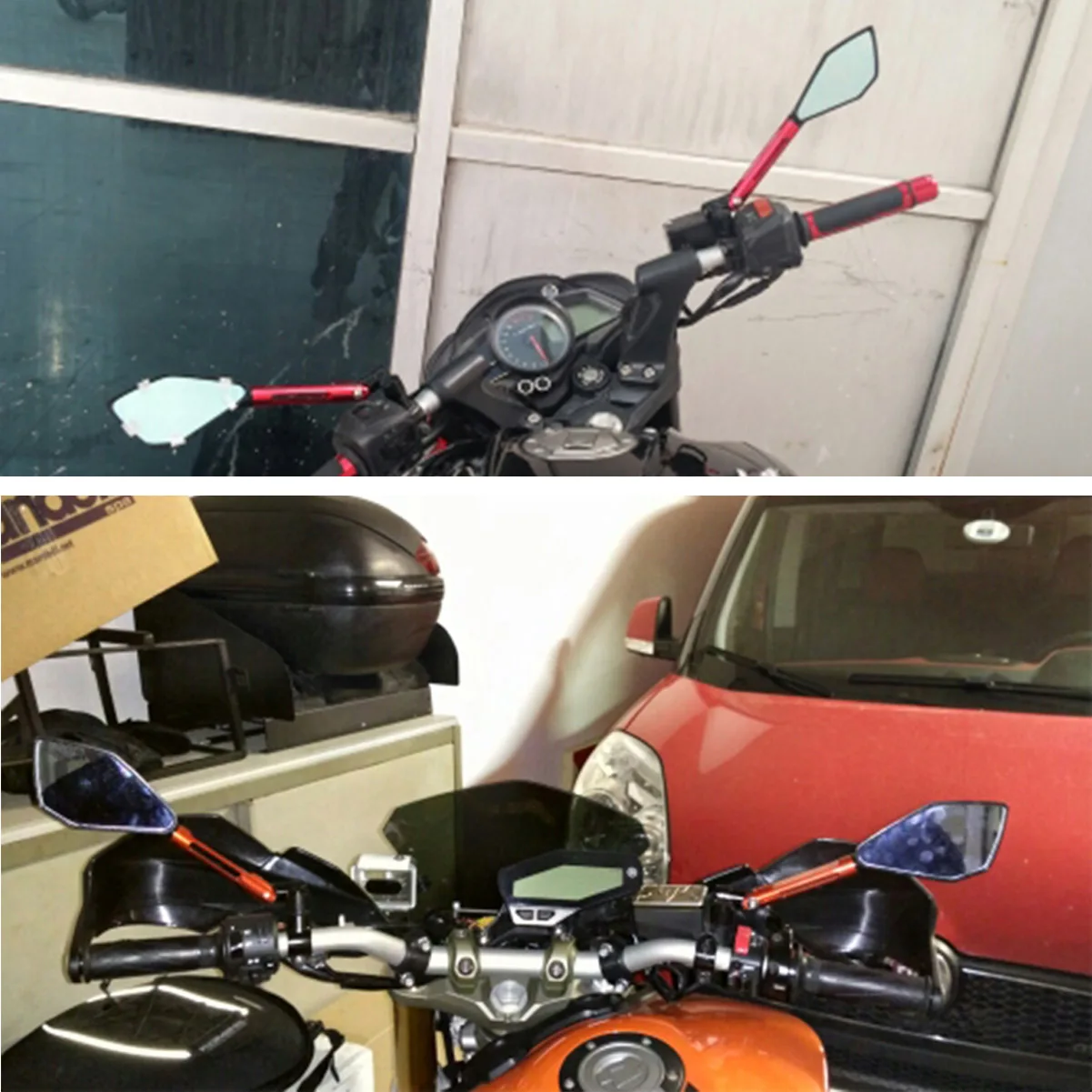 Для Yamaha R1 R6 FZR400 BT1100 XJR400 MT 07 09 10 FZ руль мотоцикла концы зеркала заднего вида