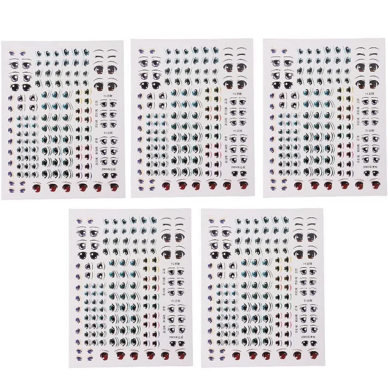 1 шт. водная наклейка для глаз мягкая Сверхлегкая глина кукол сделай сам каменная